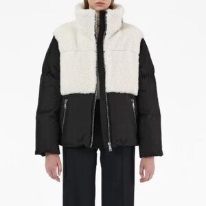 Apparis Black and White Puffer Jacket